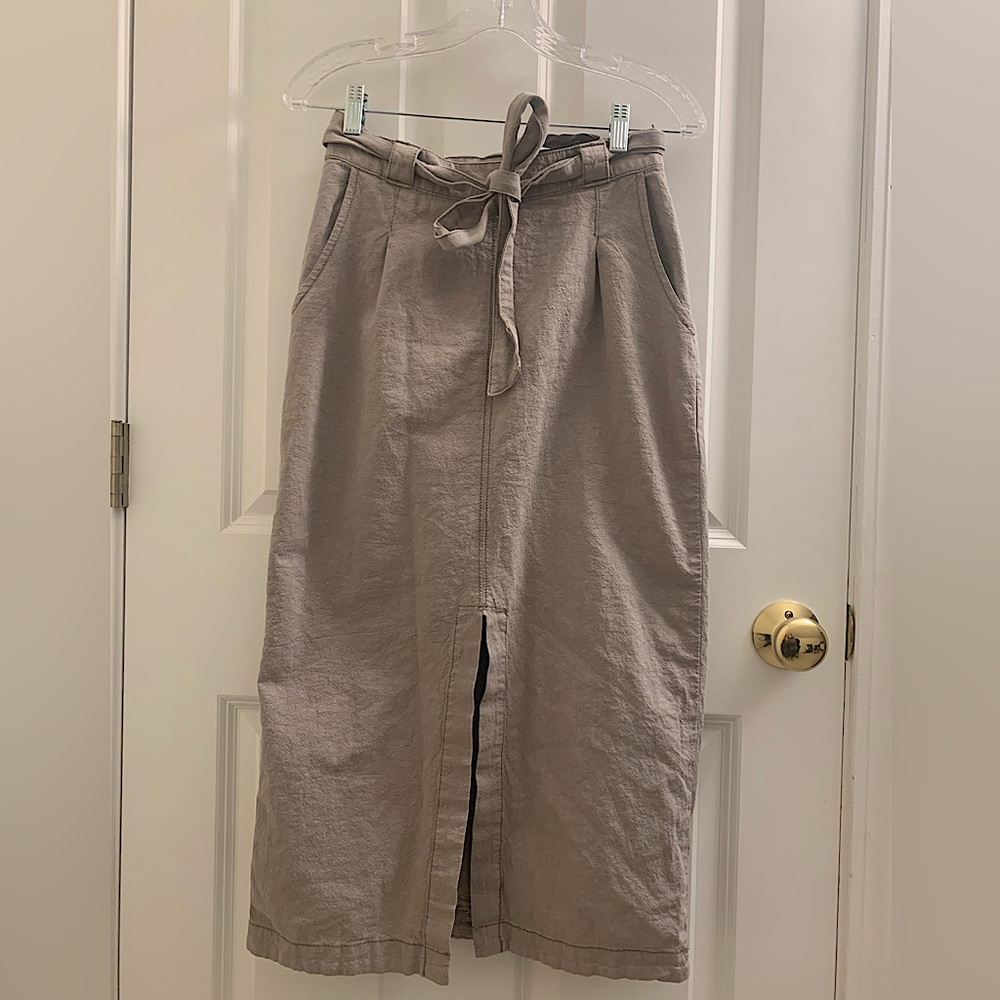 Free People Utility Midi Skirt